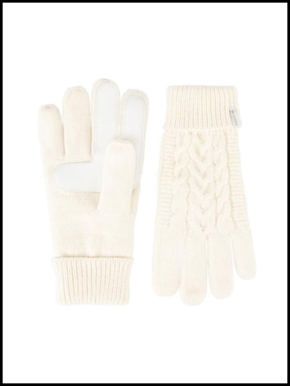 Touchscreen Cable Knit Sherpasoft Gloves Fleece Lined Winter